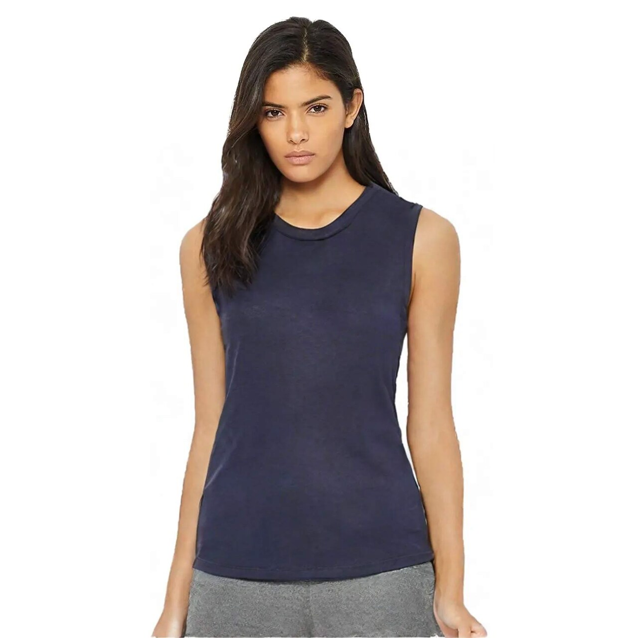 BELLA + CANVAS Women’s Flowy Scoop Muscle Tank Top for Gym & Casual Summer Wear